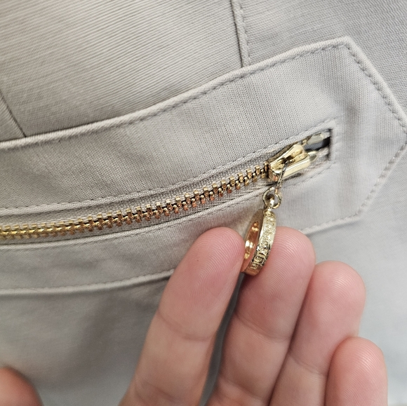 Calvin Klein Toupe and gold blazer jacket. 6 - Picture 2 of 5